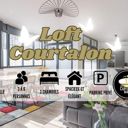 Loft Courtalon - Haut Standing - Patio - Parking Prives Apartment Troyes Bagian luar foto